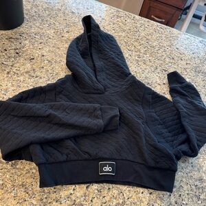 Alo Cropped Hooded Sweatshirt